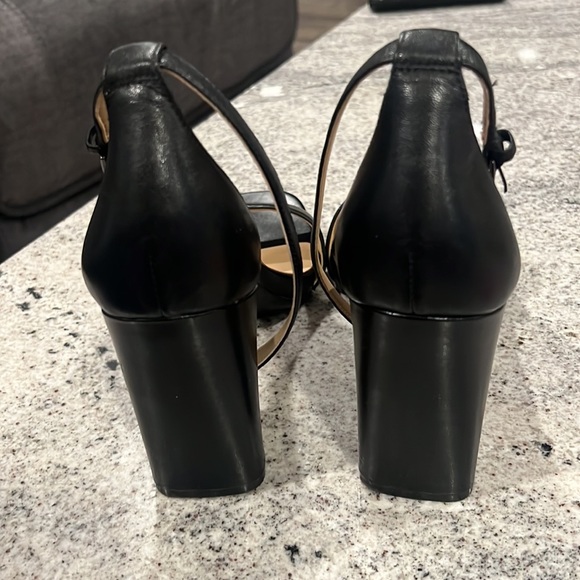 Naturalizer Womens Fields Platform Ankle Strap High Heel Sandal Black 10 Wide - Picture 3 of 7